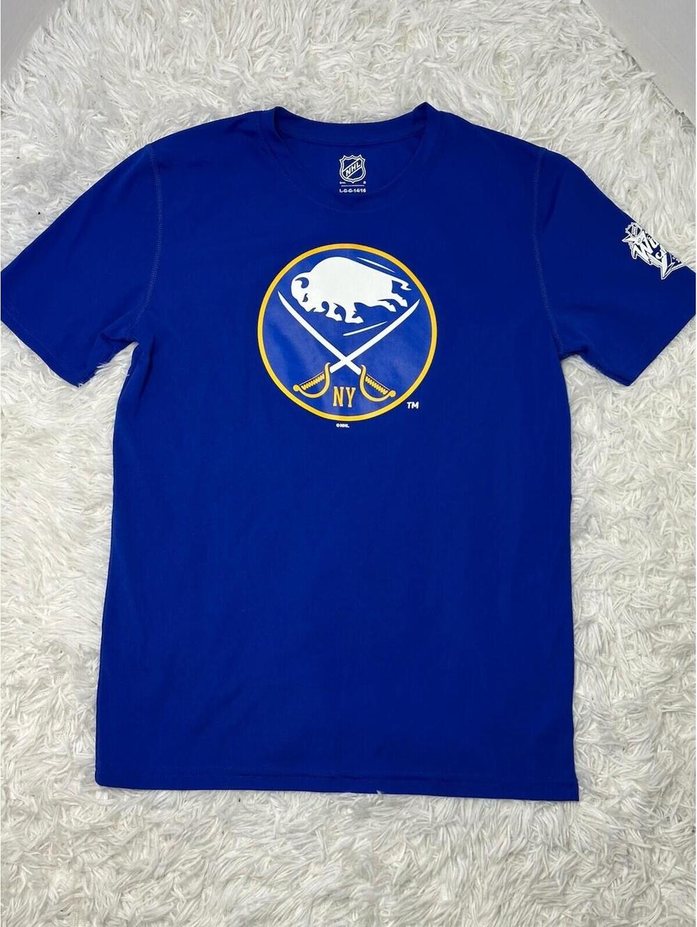 NHL Buffalo Sabres Youth Large 14-16 Short Sleeve Royal Blue Graphic T-Shirt